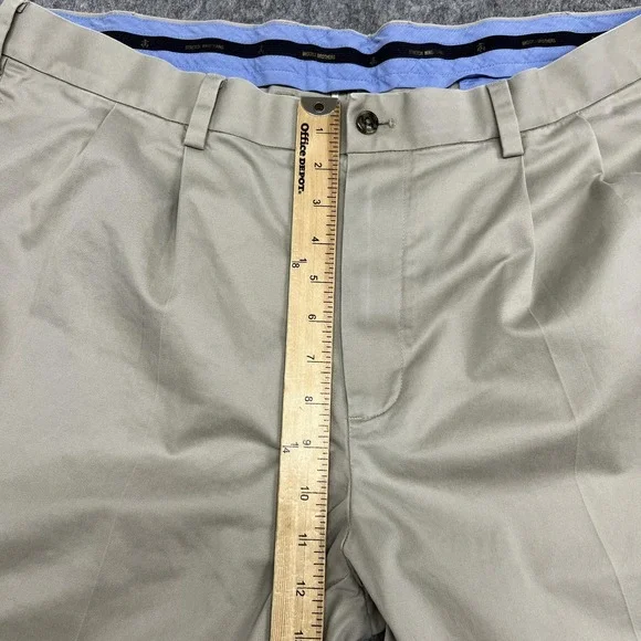 Brooks Brothers Pants Mens 38x34 Beige Lightweight Advantage Chino Stretch - Picture 13 of 15